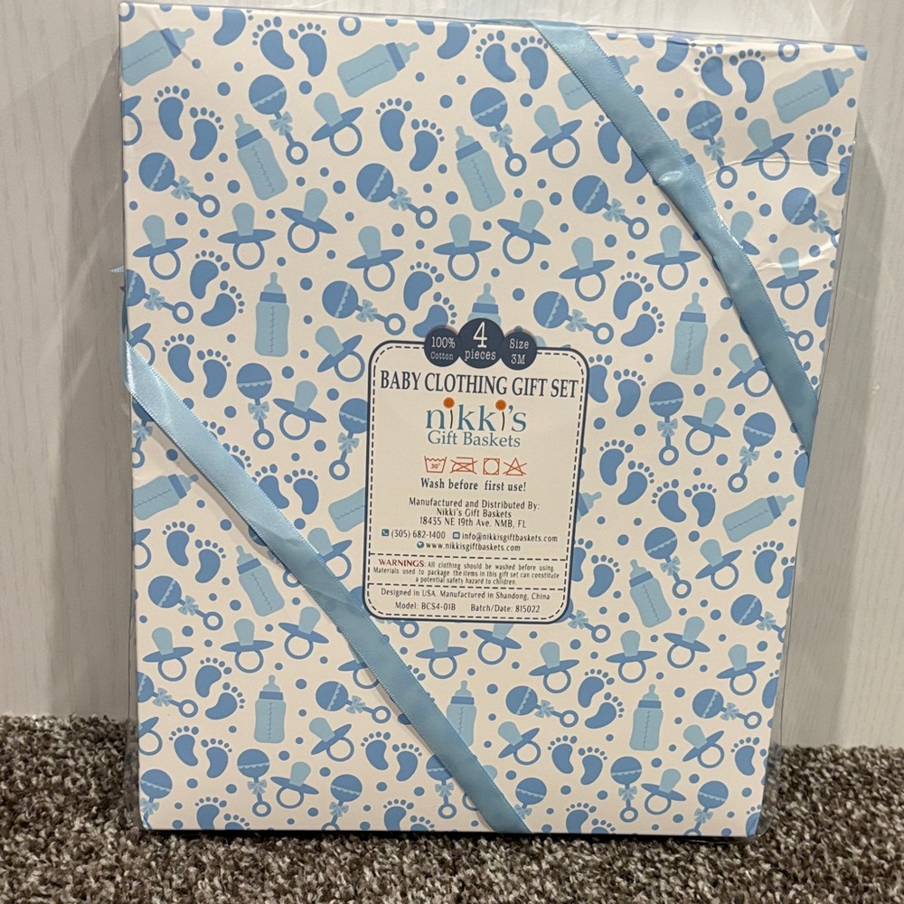 Dinosaur Print Kids Matching Set - Blue - Picture 2 of 3